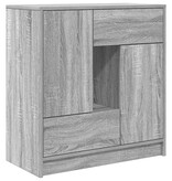 VidaXL Dressoir met lades en deuren 70,5x34x74,5 cm grijs Sonoma