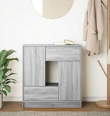 VidaXL Dressoir met lades en deuren 70,5x34x74,5 cm grijs Sonoma