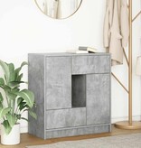 VidaXL Dressoir met lades en deuren 70,5x34x74,5 cm betongrijs