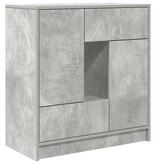 VidaXL Dressoir met lades en deuren 70,5x34x74,5 cm betongrijs