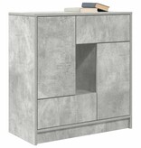 VidaXL Dressoir met lades en deuren 70,5x34x74,5 cm betongrijs