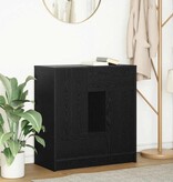 VidaXL Dressoir met lades en deuren 70,5x34x74,5 cm zwart eikenkleurig