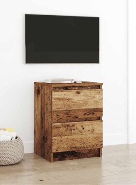 VidaXL Tv-meubel 40x35x54 cm spaanplaat oud hout