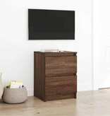 VidaXL Tv-meubel 40x35x54 cm spaanplaat bruin eikenkleurig