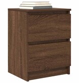 VidaXL Tv-meubel 40x35x54 cm spaanplaat bruin eikenkleurig