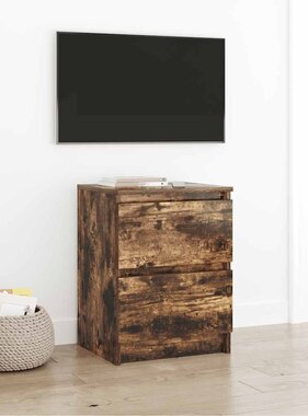 VidaXL Tv-meubel 40x35x54 cm spaanplaat gerookt eikenkleurig