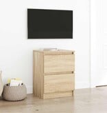 VidaXL Tv-meubel 40x35x54 cm spaanplaat sonoma eikenkleurig
