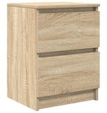 VidaXL Tv-meubel 40x35x54 cm spaanplaat sonoma eikenkleurig