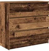 VidaXL Dressoir 80x35x76 cm spaanplaat oud hout