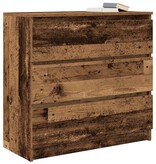 VidaXL Dressoir 80x35x76 cm spaanplaat oud hout