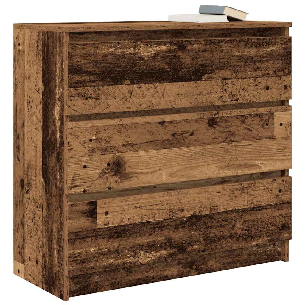 VidaXL Dressoir 80x35x76 cm spaanplaat oud hout