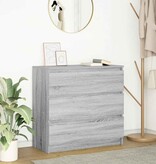VidaXL Dressoir 80x35x76 cm spaanplaat grijs sonoma