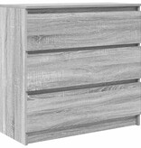 VidaXL Dressoir 80x35x76 cm spaanplaat grijs sonoma