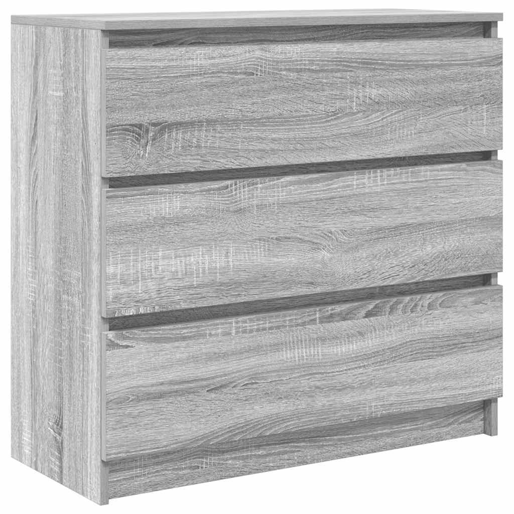 VidaXL Dressoir 80x35x76 cm spaanplaat grijs sonoma