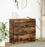 VidaXL Dressoir 80x35x76 cm spaanplaat gerookt eikenkleurig