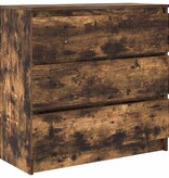 VidaXL Dressoir 80x35x76 cm spaanplaat gerookt eikenkleurig