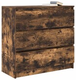 VidaXL Dressoir 80x35x76 cm spaanplaat gerookt eikenkleurig