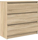 VidaXL Dressoir 80x35x76 cm spaanplaat sonoma eikenkleurig
