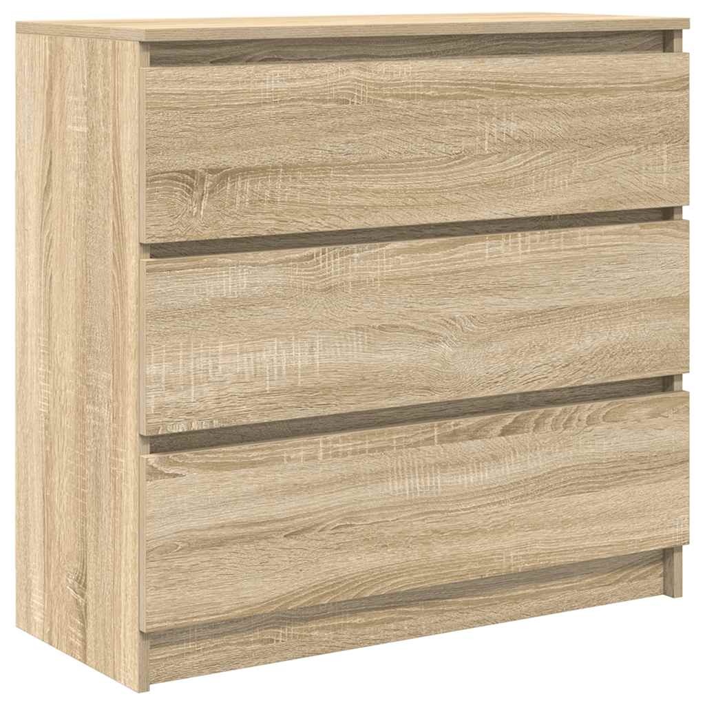 VidaXL Dressoir 80x35x76 cm spaanplaat sonoma eikenkleurig
