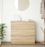 VidaXL Dressoir 80x35x76 cm spaanplaat sonoma eikenkleurig