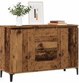 VidaXL Dressoir 102x35x70 cm bewerkt hout oud houtkleurig