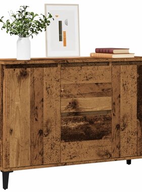VidaXL Dressoir 102x35x70 cm bewerkt hout oud houtkleurig