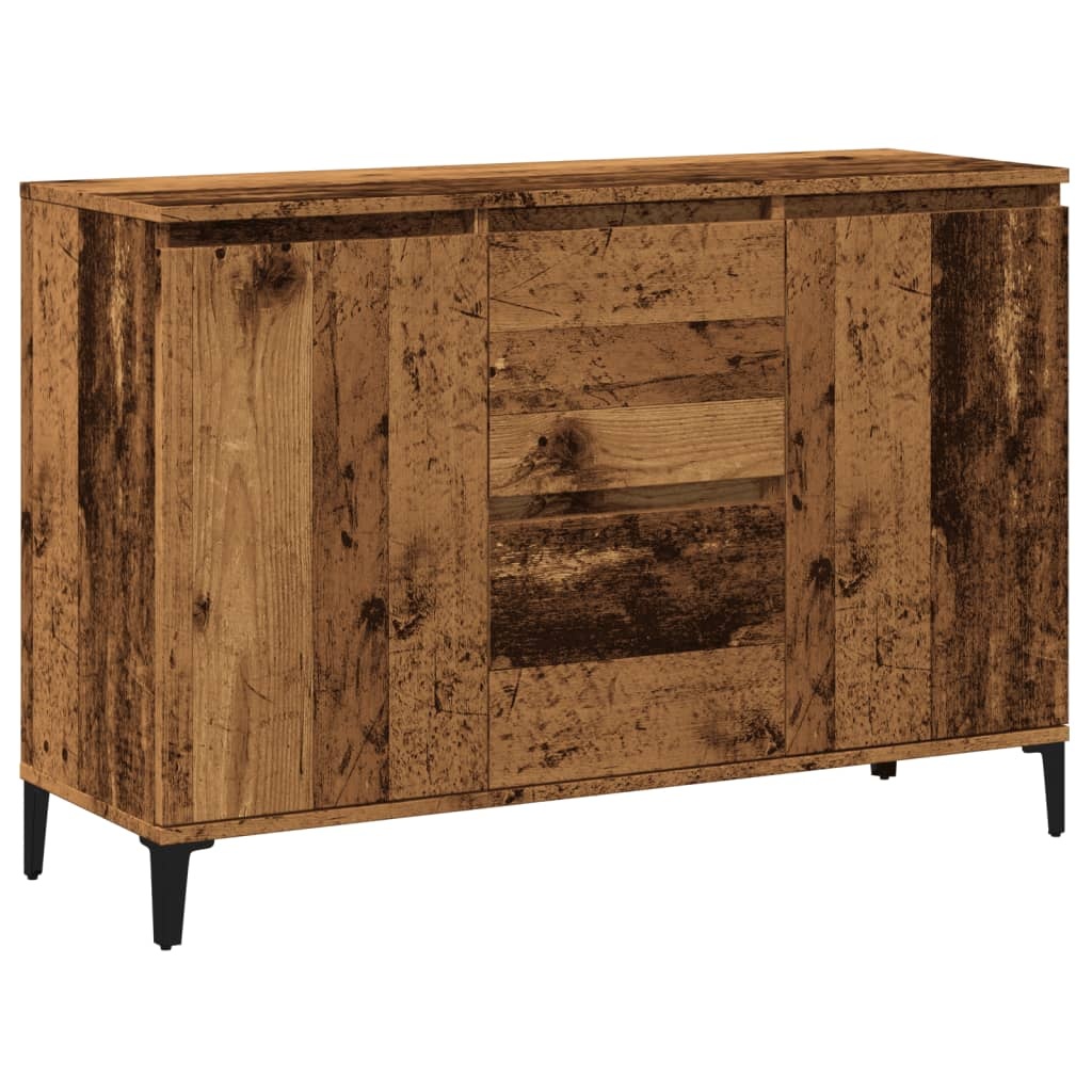 VidaXL Dressoir 102x35x70 cm bewerkt hout oud houtkleurig