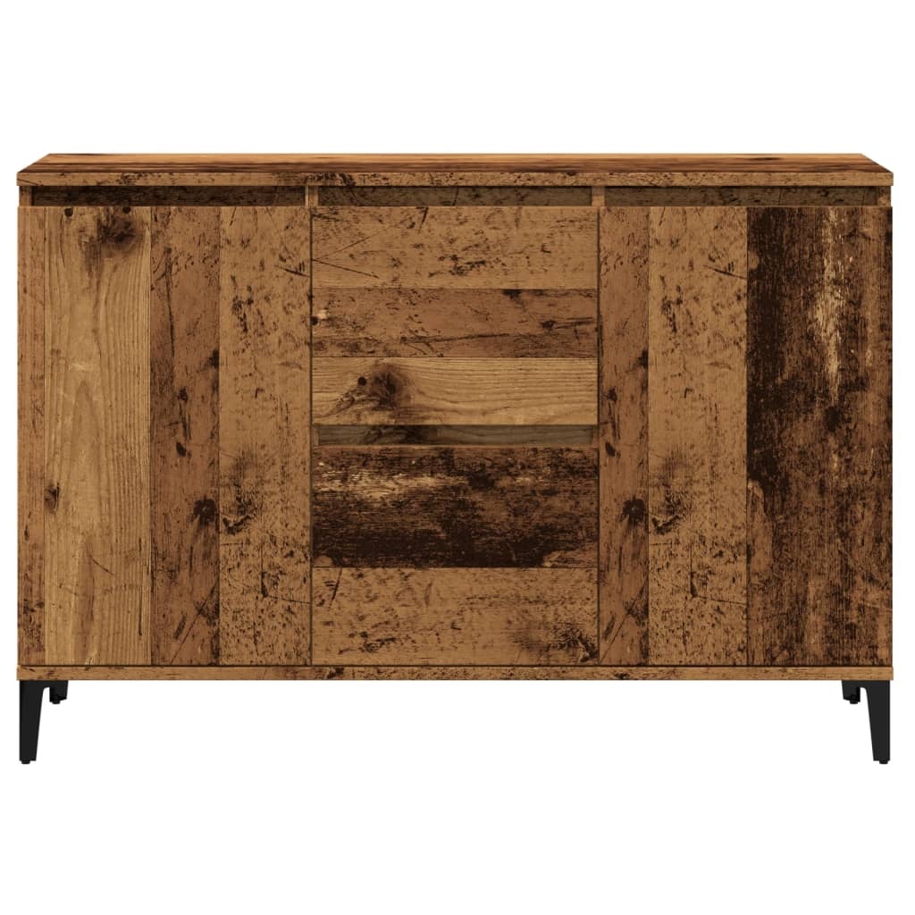 VidaXL Dressoir 102x35x70 cm bewerkt hout oud houtkleurig