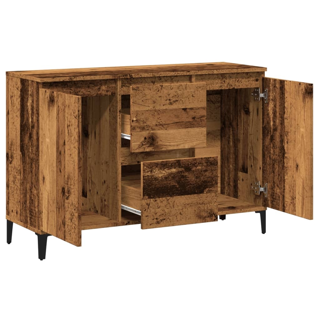 VidaXL Dressoir 102x35x70 cm bewerkt hout oud houtkleurig