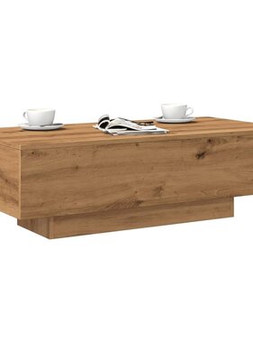 VidaXL Salontafel 100x49,5x31 cm bewerkt hout artisanaal eikenkleur