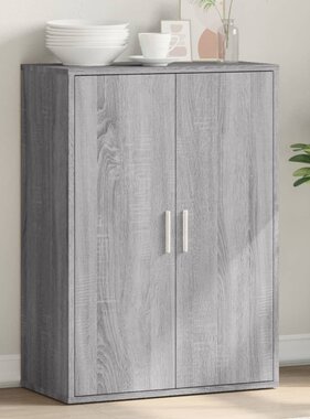 VidaXL Dressoir 60x31x84 cm bewerkt hout grijs sonoma