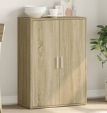 VidaXL Dressoir 60x31x84 cm bewerkt hout sonoma eikenkleurig