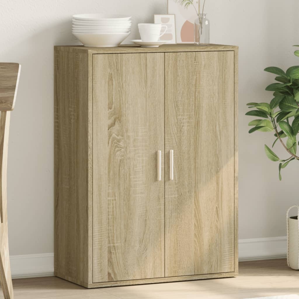 VidaXL Dressoir 60x31x84 cm bewerkt hout sonoma eikenkleurig