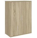 VidaXL Dressoir 60x31x84 cm bewerkt hout sonoma eikenkleurig