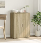 VidaXL Dressoir 60x31x84 cm bewerkt hout sonoma eikenkleurig