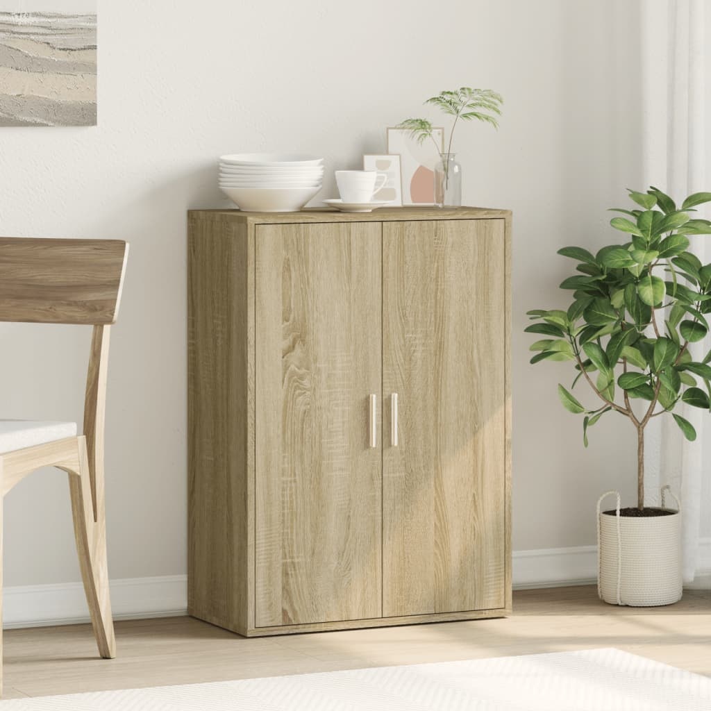 VidaXL Dressoir 60x31x84 cm bewerkt hout sonoma eikenkleurig