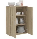 VidaXL Dressoir 60x31x84 cm bewerkt hout sonoma eikenkleurig