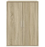 VidaXL Dressoir 60x31x84 cm bewerkt hout sonoma eikenkleurig