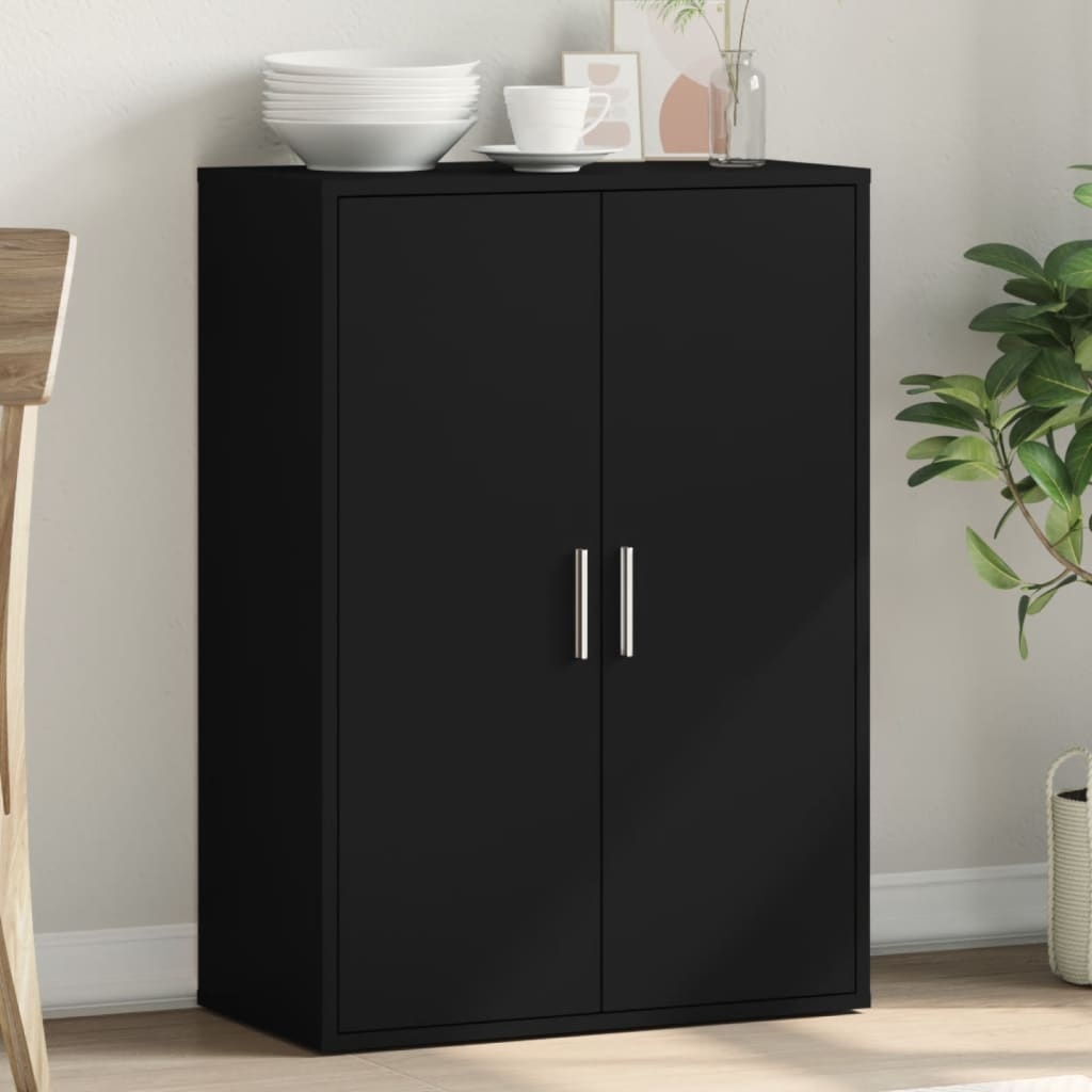 VidaXL Dressoir 60x31x84 cm bewerkt hout zwart