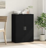 VidaXL Dressoir 60x31x84 cm bewerkt hout zwart
