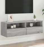 VidaXL Tv-wandmeubel 100x30x30 cm bewerkt hout grijs sonoma