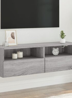 VidaXL Tv-wandmeubel 100x30x30 cm bewerkt hout grijs sonoma