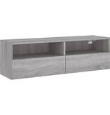 VidaXL Tv-wandmeubel 100x30x30 cm bewerkt hout grijs sonoma