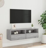 VidaXL Tv-wandmeubel 100x30x30 cm bewerkt hout grijs sonoma