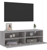VidaXL Tv-wandmeubel 100x30x30 cm bewerkt hout grijs sonoma