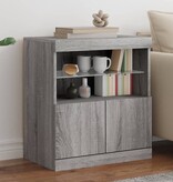VidaXL Dressoir met LED-verlichting 60x37x67 cm grijs sonoma eiken