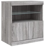 VidaXL Dressoir met LED-verlichting 60x37x67 cm grijs sonoma eiken