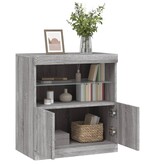 VidaXL Dressoir met LED-verlichting 60x37x67 cm grijs sonoma eiken
