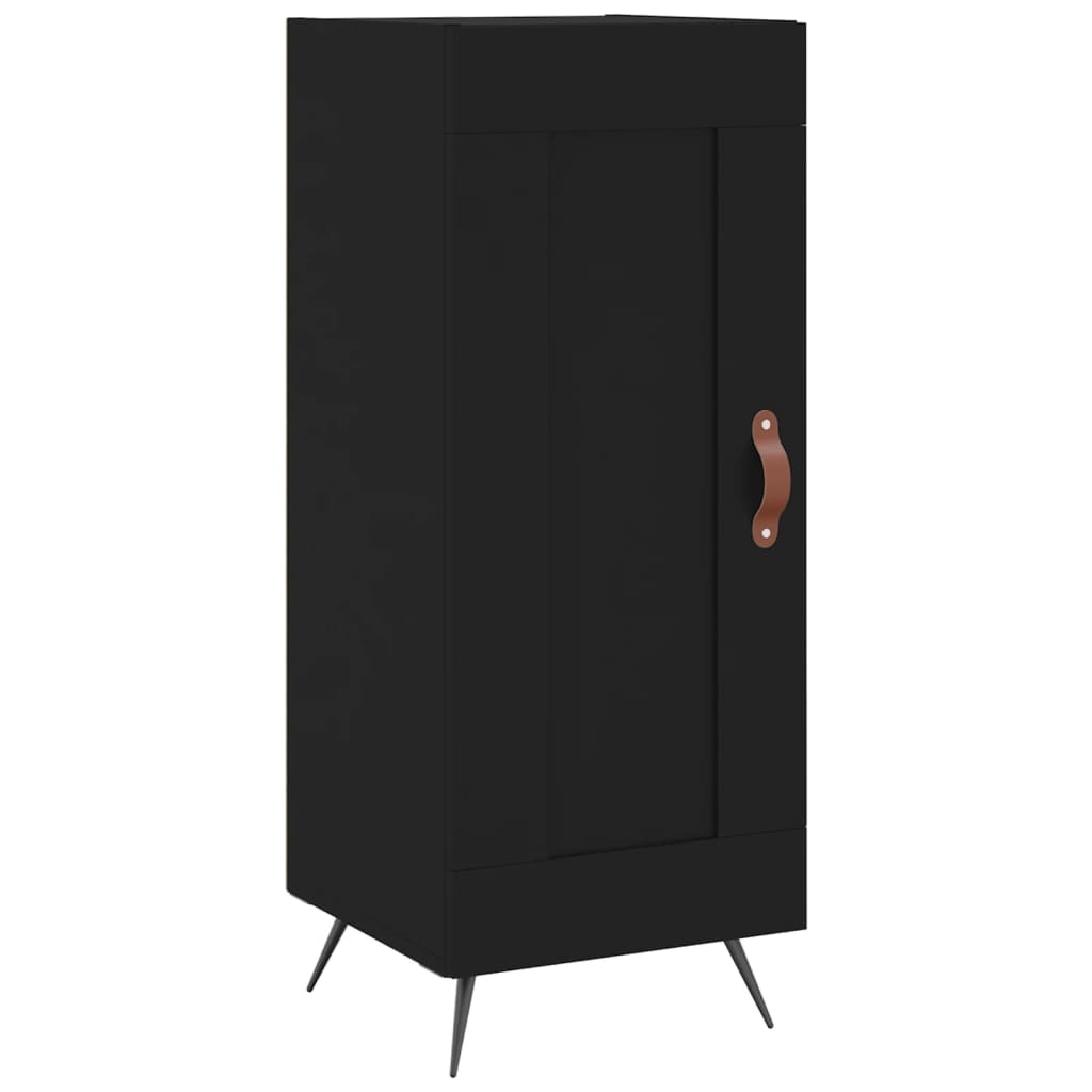 VidaXL Dressoir 34,5x34x90 cm bewerkt hout zwart