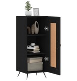 VidaXL Dressoir 34,5x34x90 cm bewerkt hout zwart